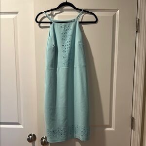 Elegant Blue Sleeveless Dress